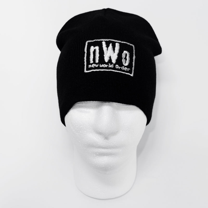 Load image into Gallery viewer, nWo New World Order White Logo WCW Beanie Cap Hat NEW Sports Mem, Cards &amp; Fan Shop &gt; Fan Apparel &amp; Souvenirs &gt; Wrestling by Hybrid Tees | Extreme Wrestling Shirts
