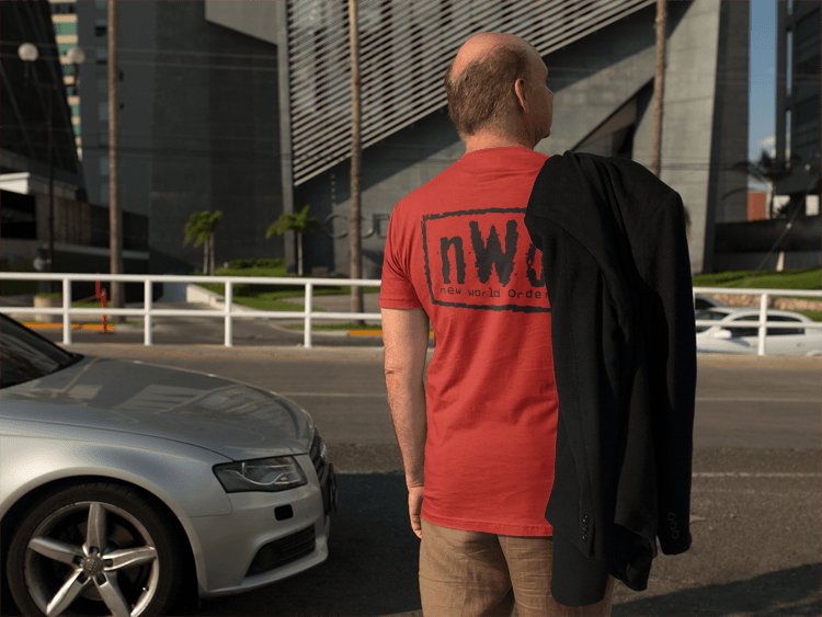 Load image into Gallery viewer, nWo Red Wolfpack New World Order Wolfpac Mens T-shirt Sports Mem, Cards &amp; Fan Shop > Fan Apparel &amp; Souvenirs > Wrestling by Hybrid Tees | Extreme Wrestling Shirts
