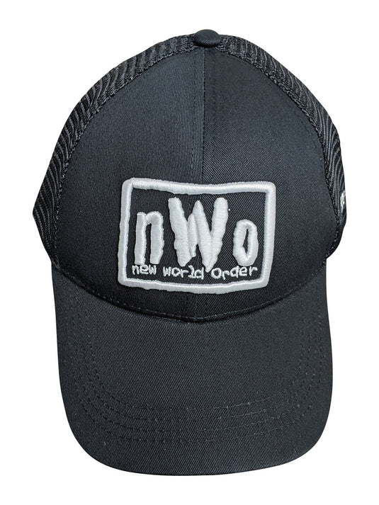 nWo World Order New Trucker Hat Black One Size Clothing, Shoes &amp; Accessories &gt; Men &gt; Men's Accessories &gt; Hats by EWS | Extreme Wrestling Shirts