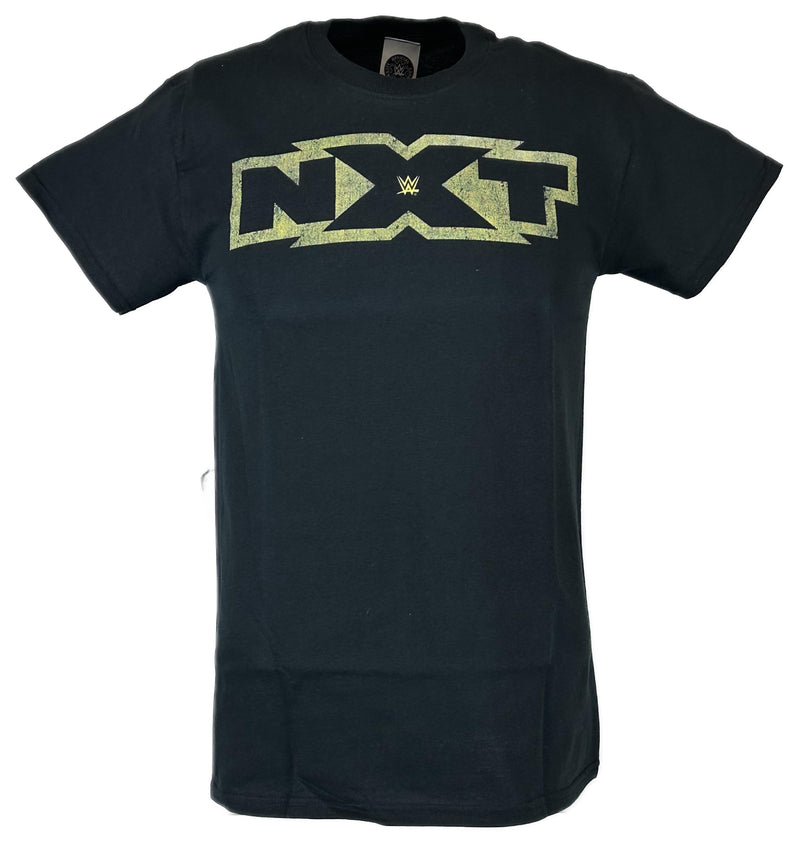 Load image into Gallery viewer, NXT Yellow Logo WWE Mens Black T-shirt Sports Mem, Cards &amp; Fan Shop &gt; Fan Apparel &amp; Souvenirs &gt; Wrestling by Freeze | Extreme Wrestling Shirts
