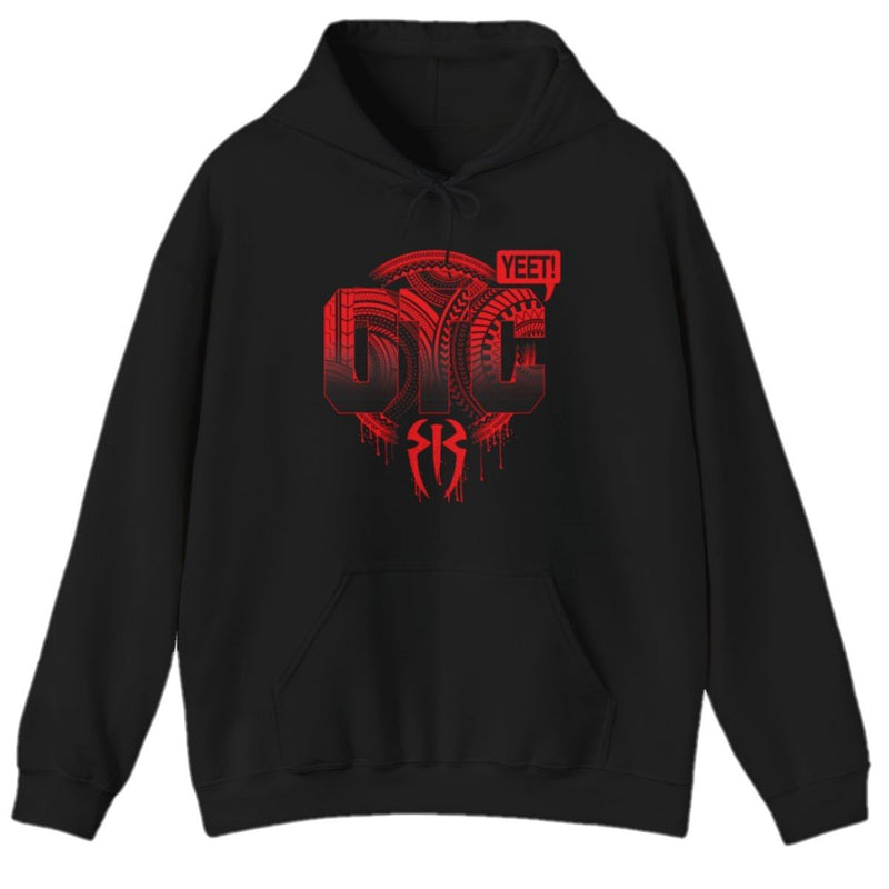 Load image into Gallery viewer, OTC Yeet Roman Reigns Jey Uso Black Hoody Sweatshirt by EWS | Extreme Wrestling Shirts
