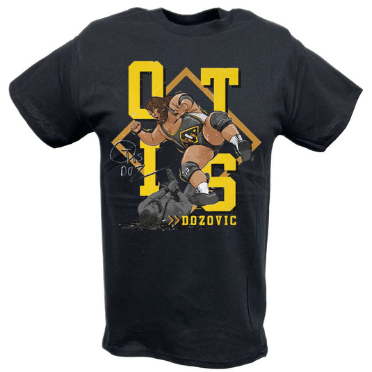 Otis Flying Elbow Black T-shirt by EWS | Extreme Wrestling Shirts