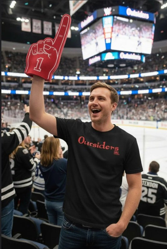 Outsiders nWo New World Order Red Logo Black T-shirt by EWS | Extreme Wrestling Shirts