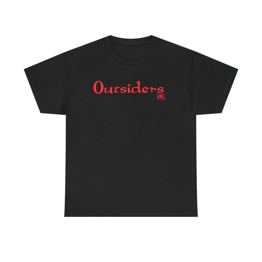 Outsiders nWo New World Order Red Logo Black T-shirt by EWS | Extreme Wrestling Shirts
