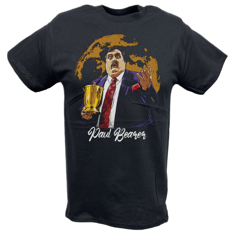 Load image into Gallery viewer, Paul Bearer Shocked Black T-shirt by EWS | Extreme Wrestling Shirts
