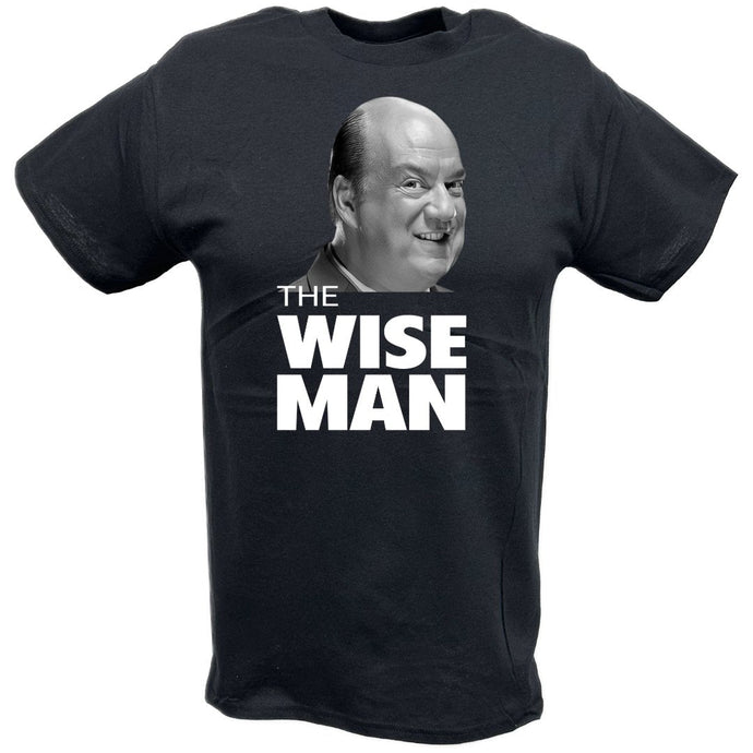 Paul Heyman The Wise Man Black T-shirt by EWS | Extreme Wrestling Shirts