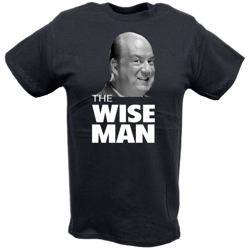 Load image into Gallery viewer, Paul Heyman The Wise Man Black T-shirt by EWS | Extreme Wrestling Shirts
