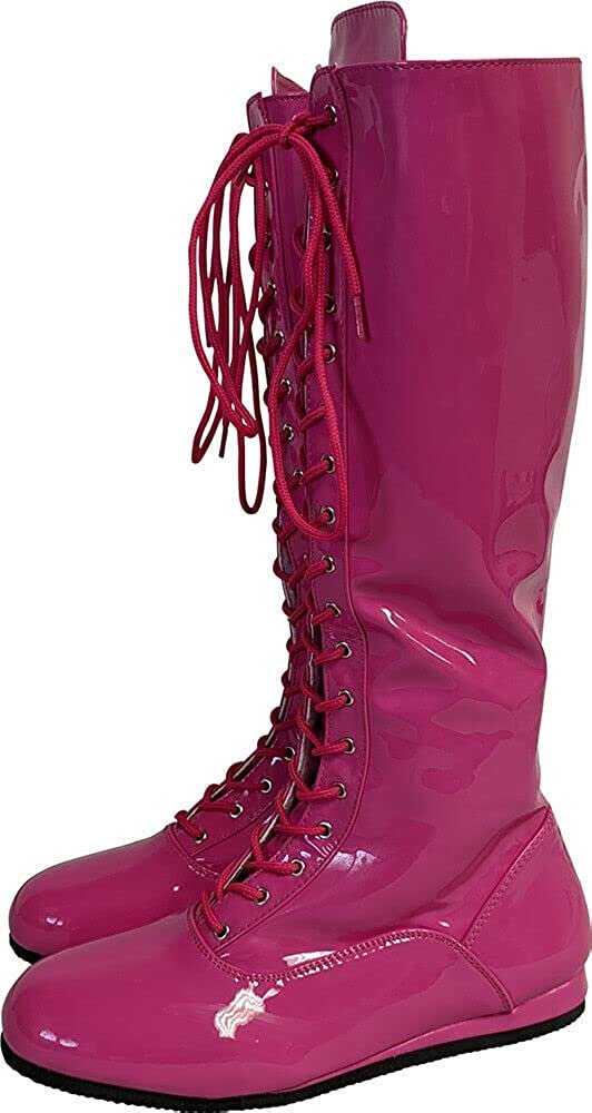 Pro Wrestling Lace Up Costume Boots Choice of Color Extreme Wrestling Shirts