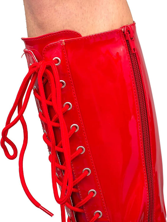 Pro Wrestling Lace-Up Costume Boots - Choice of Color by EWS | Extreme Wrestling Shirts