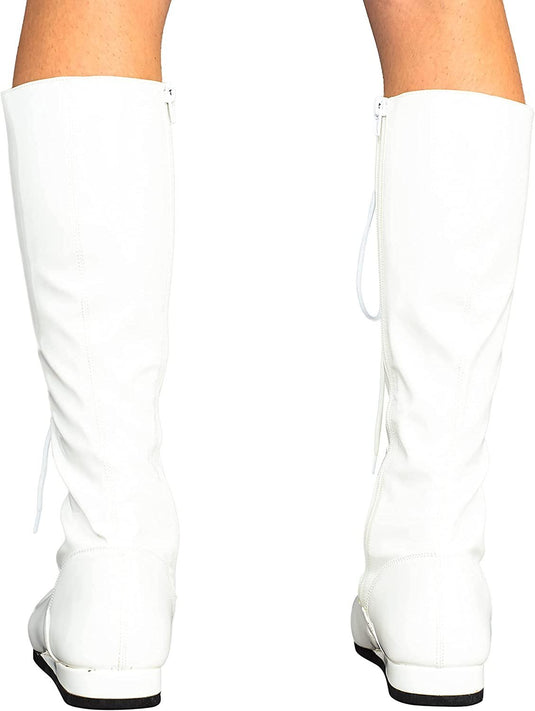 Mens white costume boots best sale