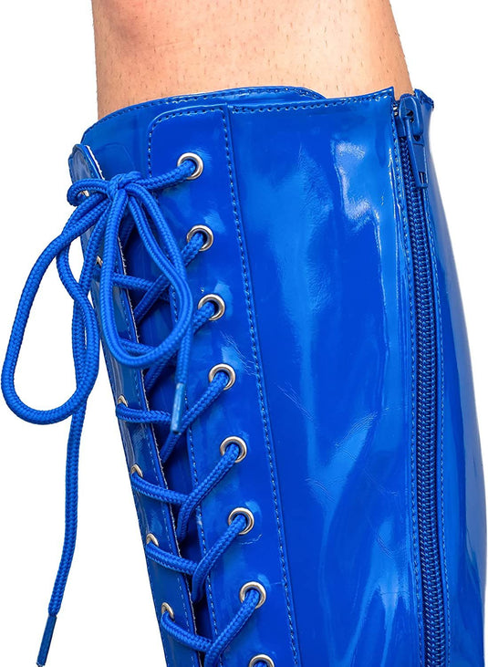 Pro Wrestling Lace-Up Costume Boots - Choice of Color by EWS | Extreme Wrestling Shirts