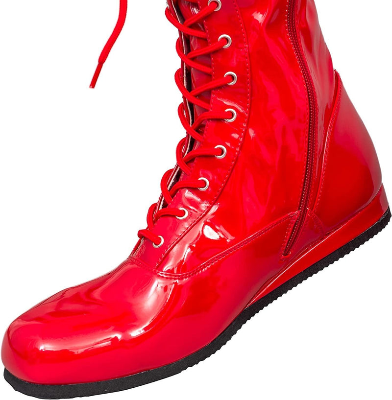 Load image into Gallery viewer, Pro Wrestling Lace-Up Costume Boots - Choice of Color by EWS | Extreme Wrestling Shirts
