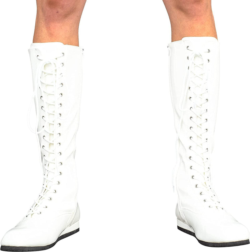 Load image into Gallery viewer, Pro Wrestling Lace-Up Costume Boots - Choice of Color by EWS | Extreme Wrestling Shirts
