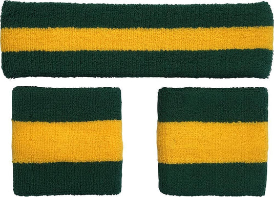 Professional Football Team Colors Headband Wristband Set by Plusshop | Extreme Wrestling Shirts