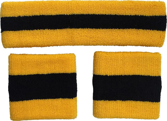 Professional Football Team Colors Headband Wristband Set by Plusshop | Extreme Wrestling Shirts