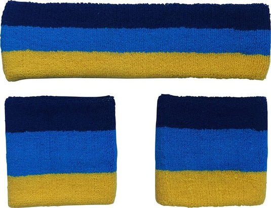 Professional Football Team Colors Headband Wristband Set by Plusshop | Extreme Wrestling Shirts