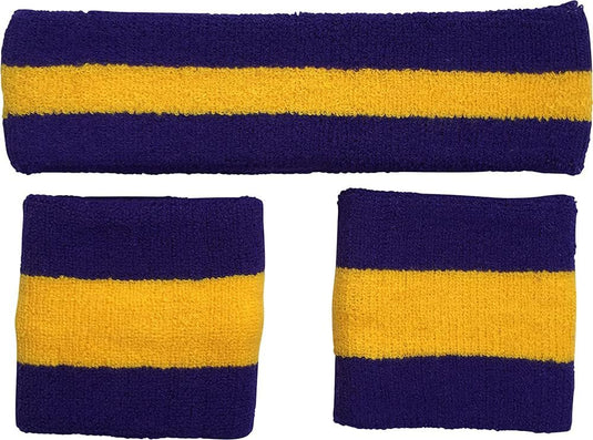 Professional Football Team Colors Headband Wristband Set by Plusshop | Extreme Wrestling Shirts