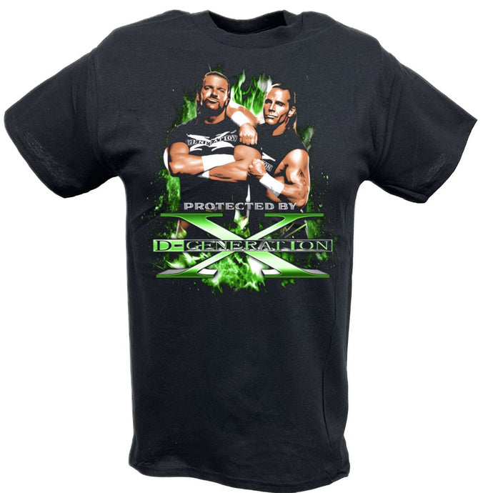 Protected by D-Generation X Triple H Shawn Michaels T-shirt by EWS | Extreme Wrestling Shirts