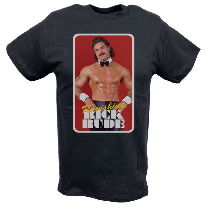 Ravishing Rick Rude Chippendales Black T-shirt by EWS | Extreme Wrestling Shirts