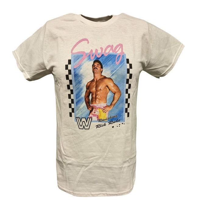 Ravishing Rick Rude Swag WWE Mens White T-shirt Sports Mem, Cards & Fan Shop > Fan Apparel & Souvenirs > Wrestling by Freeze | Extreme Wrestling Shirts