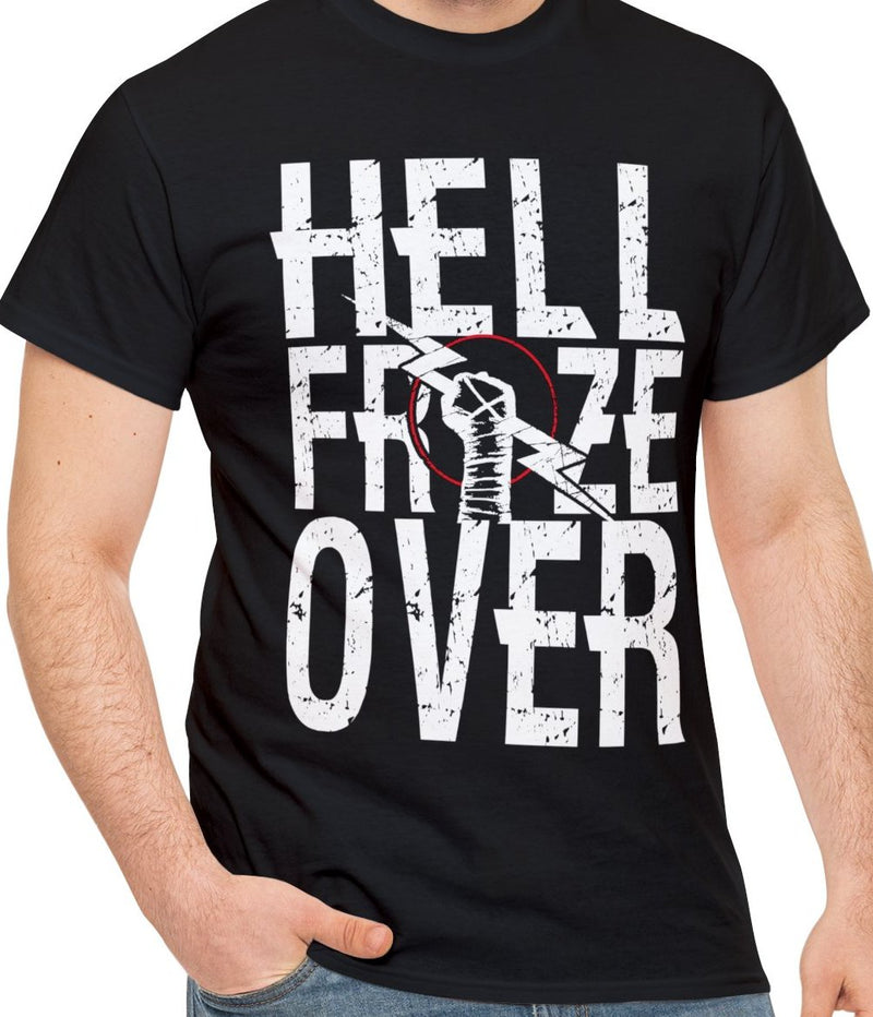 Load image into Gallery viewer, Return of CM Punk Hell Froze Over Black T-shirt by CM Punk | Extreme Wrestling Shirts
