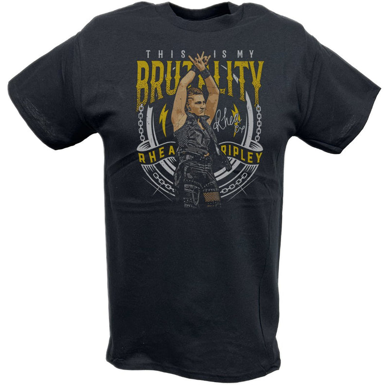 Load image into Gallery viewer, Rhea Ripley Brutality T-shirt by EWS | Extreme Wrestling Shirts
