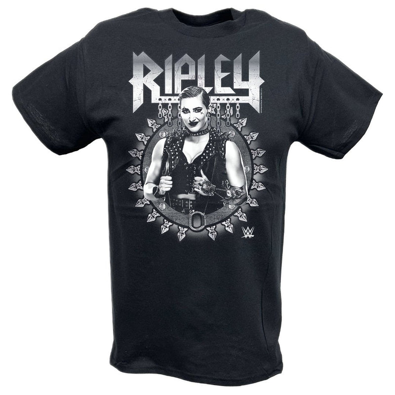 Load image into Gallery viewer, Rhea Ripley Full Metal Aussie Gear Black T-shirt by EWS | Extreme Wrestling Shirts
