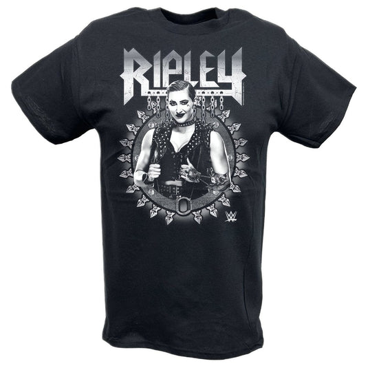 Rhea Ripley Full Metal Aussie Gear Black T-shirt by EWS | Extreme Wrestling Shirts