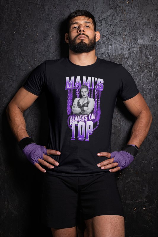 Rhea Ripley Mami Always on Top Black T-shirt by EWS | Extreme Wrestling Shirts