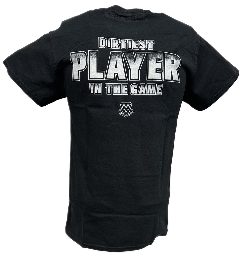 Load image into Gallery viewer, Ric Flair Dirtiest Player in The Game WWE Mens Black T-shirt Sports Mem, Cards &amp; Fan Shop &gt; Fan Apparel &amp; Souvenirs &gt; Wrestling by Freeze | Extreme Wrestling Shirts
