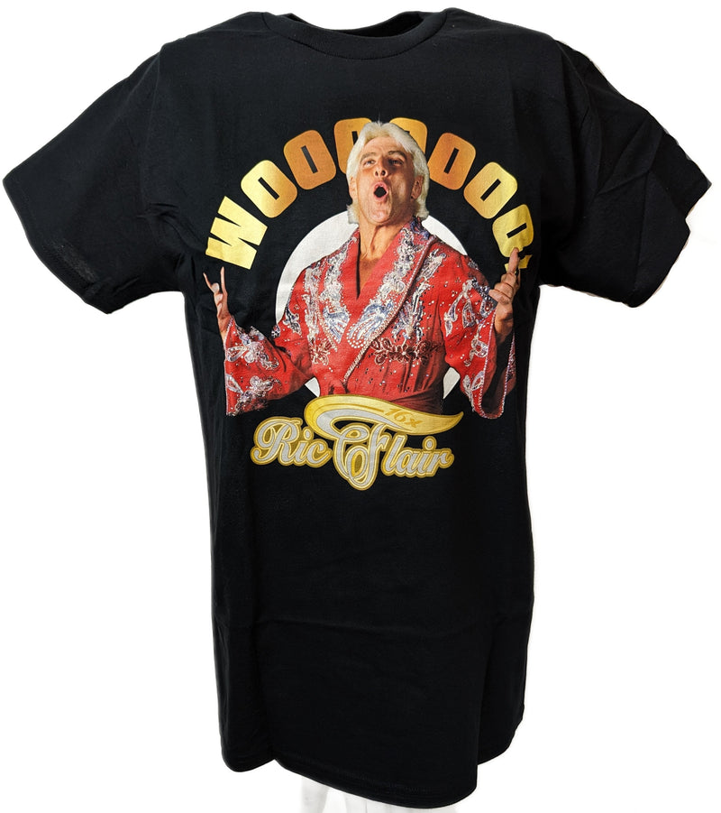 Load image into Gallery viewer, Ric Flair Gold Woooooo! WWE Signature Mens T-shirt Sports Mem, Cards &amp; Fan Shop &gt; Fan Apparel &amp; Souvenirs &gt; Wrestling by Freeze | Extreme Wrestling Shirts
