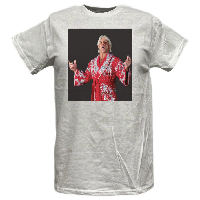 Ric Flair Red Robe Photo Mens White T-shirt Sports Mem, Cards & Fan Shop > Fan Apparel & Souvenirs > Wrestling by EWS | Extreme Wrestling Shirts