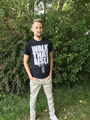 Ric Flair Walk That Aisle Woooo Mens Black T-shirt Sports Mem, Cards & Fan Shop > Fan Apparel & Souvenirs > Wrestling by EWS | Extreme Wrestling Shirts