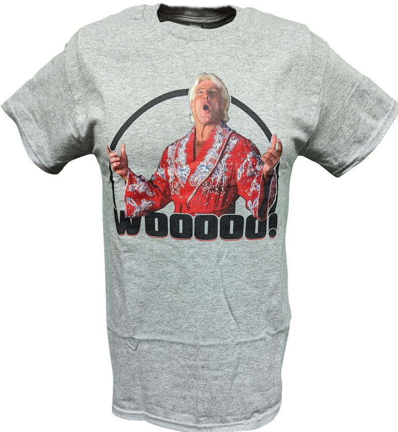 Load image into Gallery viewer, Ric Flair Wooooo WWE Mens Gray T-shirt Sports Mem, Cards &amp; Fan Shop &gt; Fan Apparel &amp; Souvenirs &gt; Wrestling by WWE | Extreme Wrestling Shirts
