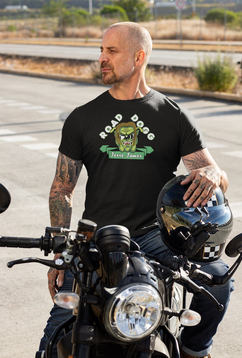 Load image into Gallery viewer, Road Dogg Jesse James Roll The Dogg a Bone T-shirt by EWS | Extreme Wrestling Shirts
