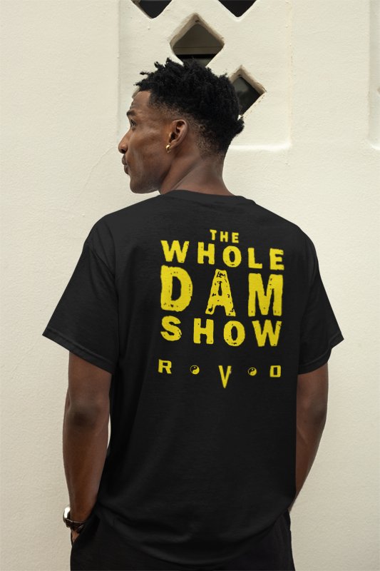 Load image into Gallery viewer, Rob Van Dam Whole Dam Show Dragon Mens T-shirt by EWS | Extreme Wrestling Shirts
