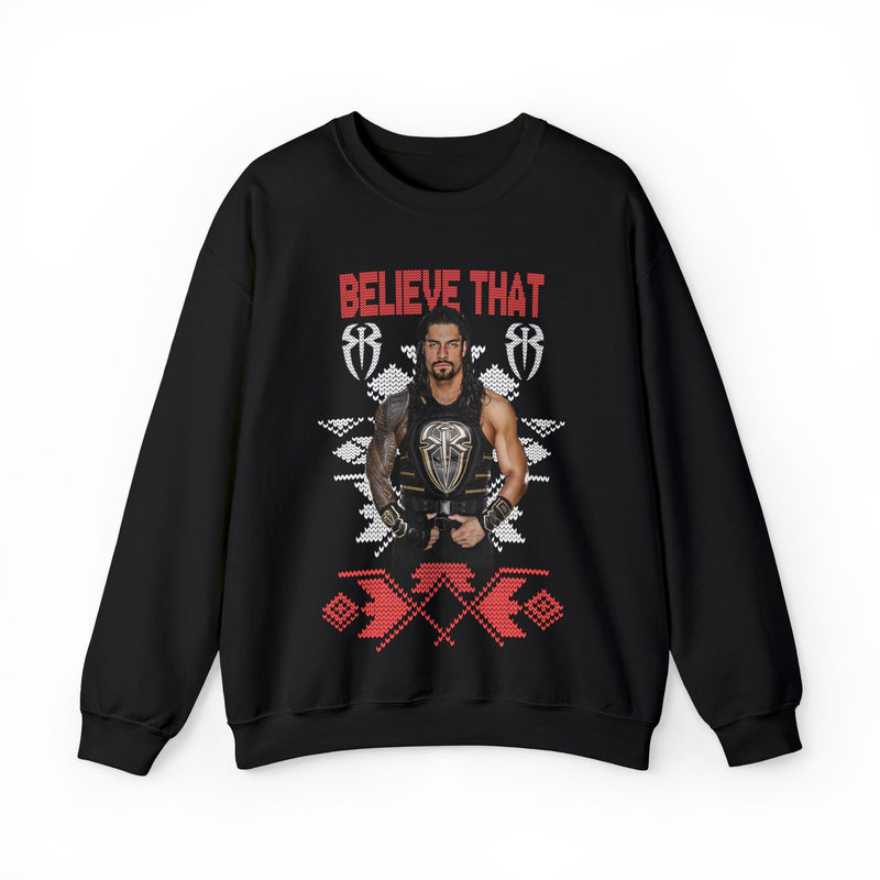 Load image into Gallery viewer, Roman Reigns Believe That Ugly Christmas Mens Sweater Sweatshirt XXL Sports Mem, Cards &amp; Fan Shop > Fan Apparel &amp; Souvenirs > Wrestling by EWS | Extreme Wrestling Shirts

