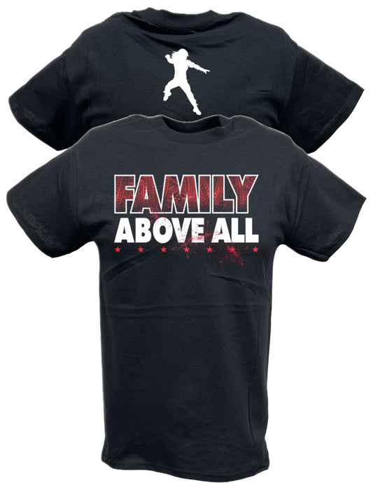 Roman Reigns Family Above All Black T-shirt by EWS | Extreme Wrestling Shirts