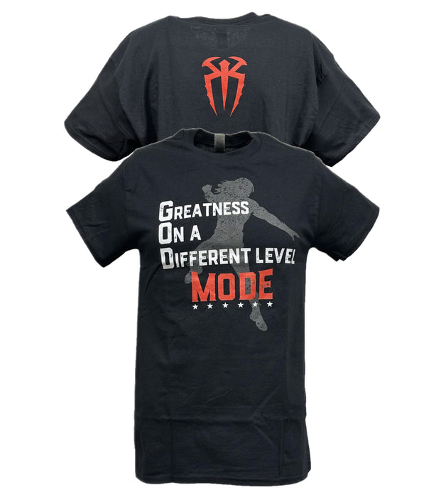 Roman Reigns God Mode Black T-shirt by EWS | Extreme Wrestling Shirts