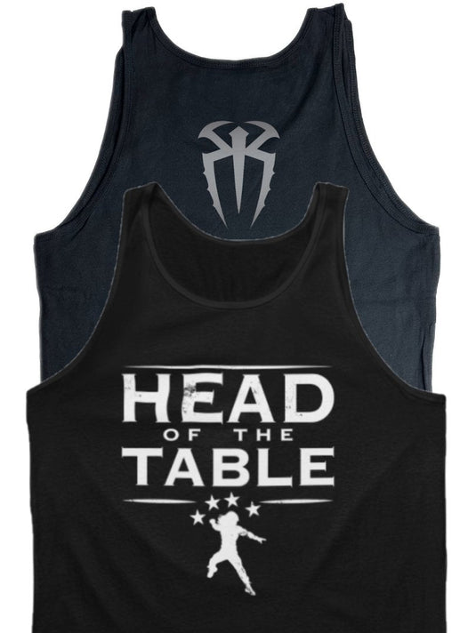 Roman Reigns Head of the Table Black Tank Top Shirt by EWS | Extreme Wrestling Shirts