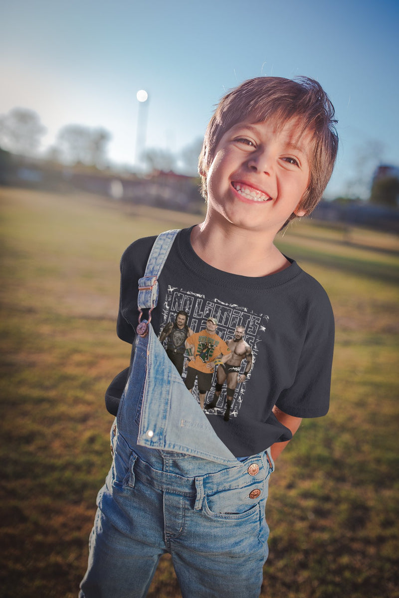 Load image into Gallery viewer, Roman Reigns John Cena Randy Orton No Limits Takeover Boys Kids Juvy T-shirt Sports Mem, Cards &amp; Fan Shop &gt; Fan Apparel &amp; Souvenirs &gt; Wrestling by EWS | Extreme Wrestling Shirts
