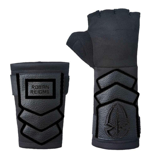 Roman Reigns Logo WWE Punch Glove Set Black Apparel by EWS | Extreme Wrestling Shirts