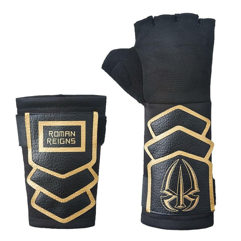 Load image into Gallery viewer, Roman Reigns Logo WWE Punch Glove Set Gold Apparel by EWS | Extreme Wrestling Shirts
