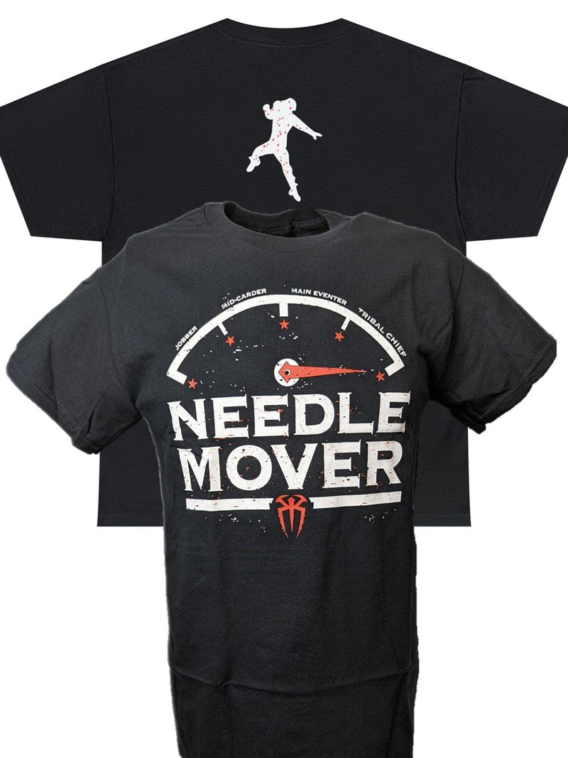 Load image into Gallery viewer, Roman Reigns Needle Mover Black T-shirt by EWS | Extreme Wrestling Shirts
