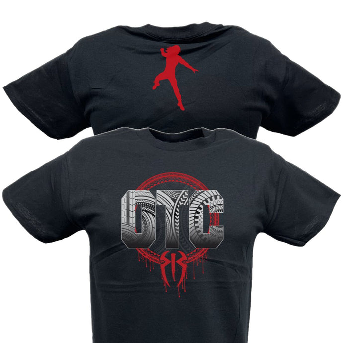 Roman Reigns Original Tribal Chief OTC Kids Youth Black T-shirt by EWS | Extreme Wrestling Shirts