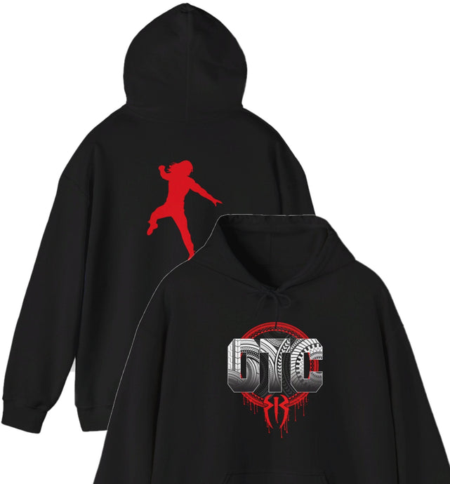 Roman Reigns OTC Original Tribal Chief Black Hoody Sweatshirt by EWS | Extreme Wrestling Shirts