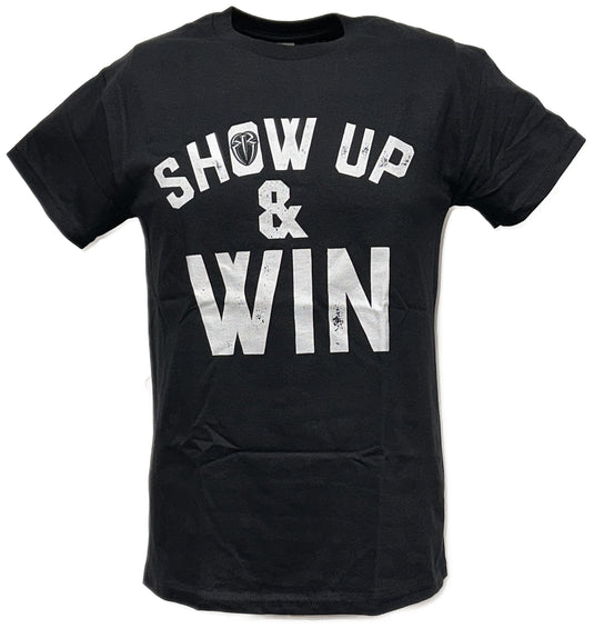 Roman Reigns Show Up and Win Mens Black T-shirt by WWE | Extreme Wrestling Shirts