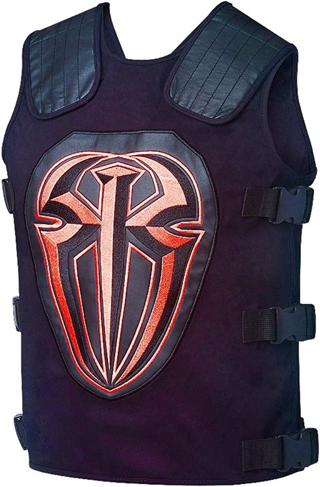 Load image into Gallery viewer, Roman Reigns Tactical Replica Vest Superman Punch Glove Costume-Onyx Black Sports Mem, Cards &amp; Fan Shop &gt; Fan Apparel &amp; Souvenirs &gt; Wrestling by WWE Authentic | Extreme Wrestling Shirts
