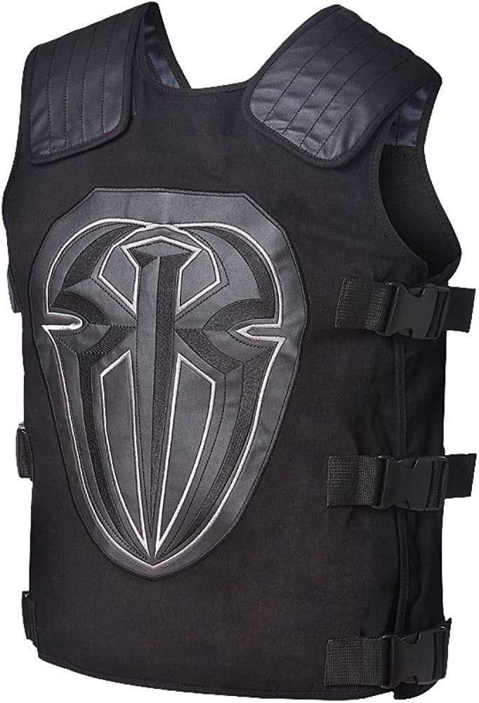 Load image into Gallery viewer, Roman Reigns Tactical Replica Vest Superman Punch Glove Costume-Onyx Black Sports Mem, Cards &amp; Fan Shop &gt; Fan Apparel &amp; Souvenirs &gt; Wrestling by WWE Authentic | Extreme Wrestling Shirts
