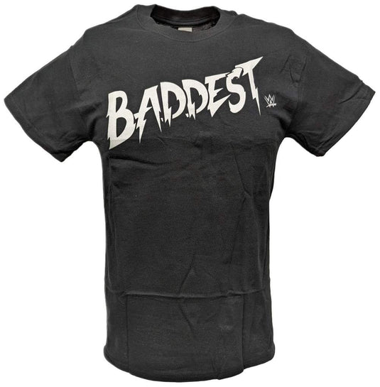 Ronda Rousey Baddest White Print Black T-shirt by WWE | Extreme Wrestling Shirts